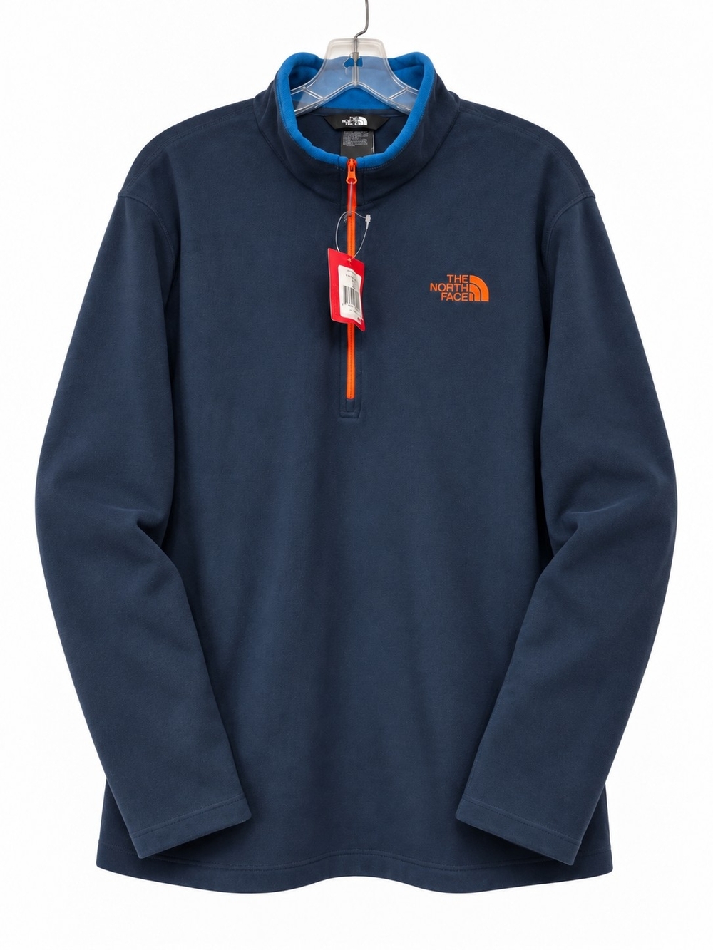 The North Face Men's 100 Glacier 1/4 Zip Fleece Pullover Ink Blue XXL NWT